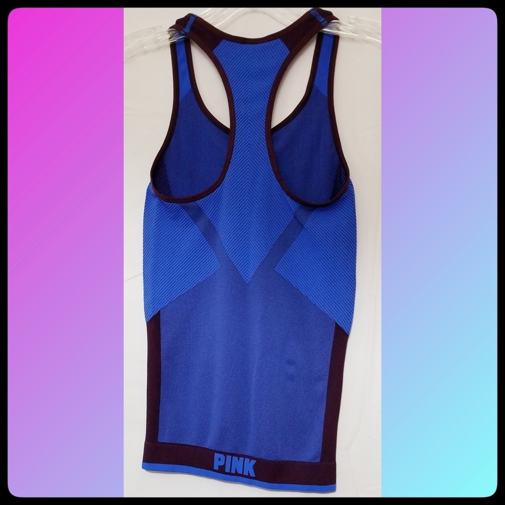PINK VS*Stretch Racerback Tank - Picture 3 of 8